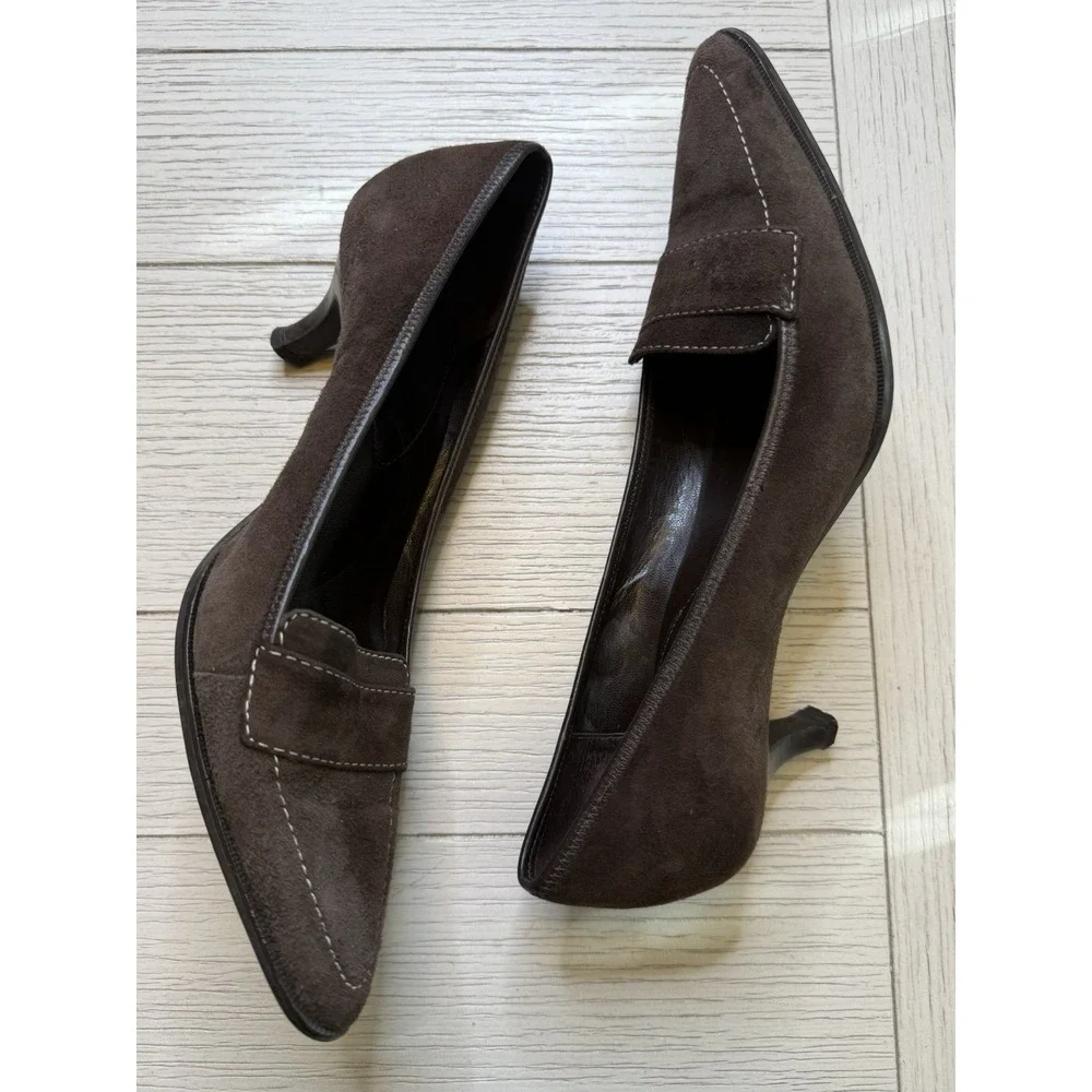 Ann Taylor Loft Brown Suede 2